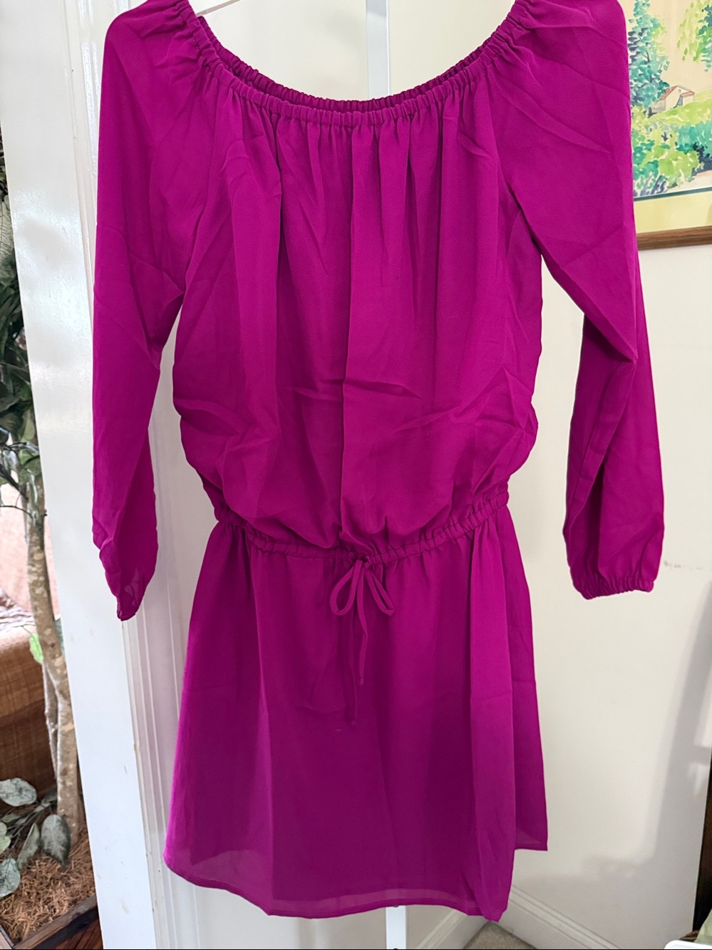 Three Eighty Two Long Sleeve MIDI Dress. NWT. Size Small.